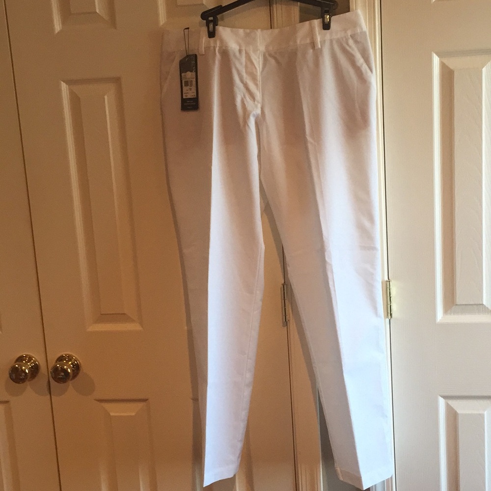 adidas Climalite lined white pants